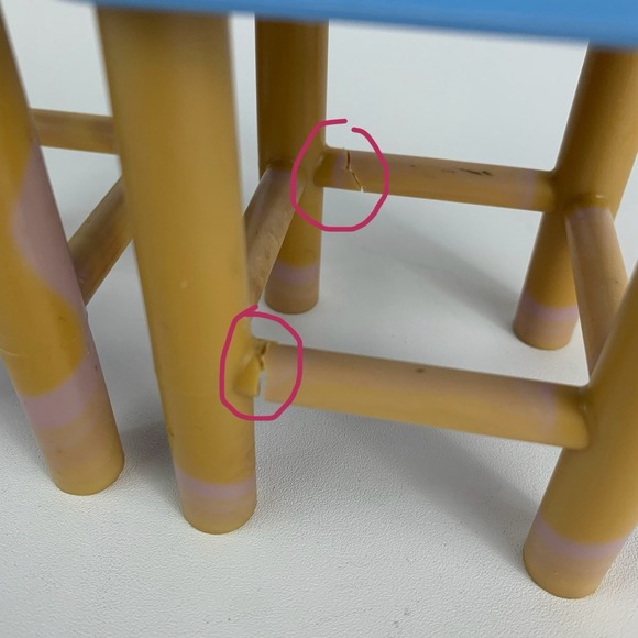 Vintage Little Tikes Refrigerator Sink Stove Stools My Size Barbie Dollhouse Set - Picture 15 of 16